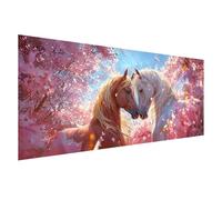 Large Diamond Art Horse 175x70 cm, 5D Diamond Painting Kits for Adults, DIY Full Drill Square Crystal Art Crafts Canvas Painting, Animal Paint by Numbers for Adults Beginner, Room Decor Gifts Z0-177