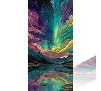 Large Diamond Art Kits Adults 100x200cm Aurora Diamond Painting with Complete Tool Set, DIY 5D Crystal Gem Art Cross Stitch Paint by Numbers Colorful Full Drill Pictures for Home Decor & Gifts 2Z-1121