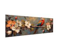 Large Diamond Art Kits Adults 270x90cm, 5D Diamond Painting Parrot Dimond Art for Beginner, DIY Full Drill Crystal Arts and Crafts Canvas Painting Flower, Hobbies for Adults Women, Room Decor 2Y-97