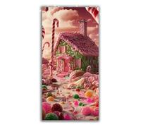 Large Diamond Art Kits Adults Cabin Diamond Painting Fairy Tale, Square Full Drill Rhinestone Crystal Art Kits for Adults Mosaic Kit, Embroidery Kit for Beginners for Home Wall Decor 90x180cm P1-666