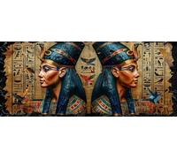 Large Diamond Art Kits Adults Egyptian Women, 5D Diamond Art Large Pharaoh, DIY Cross Stitch Kits for Adults, Full Drill Crystal Rhinestone Embroidery, Home Wall Decor, Gifts for Women 40x80in 4-4500