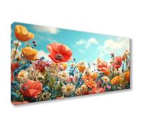 Large Diamond Art Kits Adults Flower 5D Diamond Painting Kits for Adults Landscape Crystal Art Embroidery Kit, DIY Full Drill Round Rhinestone Cross Stitch Pictures for Home Decor Gifts 25x50cm Y0-931