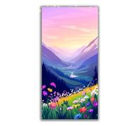 Large Diamond Art Kits Adults Mountain Diamond Painting Grassland, Square Full Drill Rhinestone Crystal Art Kits for Adults Mosaic Kit, Embroidery Kit for Beginners for Home Wall Decor 70x140cm P1-908