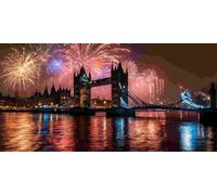 Large Diamond Art Kits Adults, Tower Bridge, London 5D Diamond Painting for Kids Crystal Gem Art Full Drill Canvas Painting DIY Cross Stitch Crafts Home Wall Room Decoration, Gifts 12x24 inch a-627
