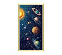 Large Diamond Art Kits Adults Universe Planet - 5D Diamond Painting Kits for Kids, Round Full Drill Gem Crystal Art Mosaic Kits, for Wall Decor Home Office Decor Pictures, Female Gifts 28x56inch i809