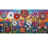 Large Diamond Art Kits Adults, Wildflower 5D Diamond Painting for Kids Crystal Gem Art Round Full Drill Canvas Painting DIY Cross Stitch Crafts Home Wall Room Decor, Gifts for Women 20x40 inch a-1055