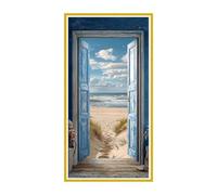 Large Diamond Art Kits Adults Window Sand Dune - 5D Diamond Painting Kits for Kids, Round Full Drill Gem Crystal Art Mosaic Kits, for Wall Decor Home Office Decor Pictures, Female Gifts 8 x 16inch i85