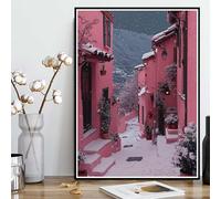 Large Diamond Art Kits Adults, Winter Diamond Painting City Dimond Painting 5D DIY Full Drill Crystal Embroidery Cross Stitch Crafts for Adults, Bedroom Decor, Wall Art, Gifts 36x48 Inch -ly25082S1