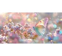 Large Diamond Art Kits for Adults Butterfly 50x100cm/20x40in Full Drill Round Rhinestone Big Diamond Painting Kit Colorful, Gem Art Cross Stitch Embroidery Canvas for Crafts Home Wall Decor f0j-1197