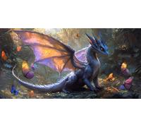 Large Diamond Art Kits for Adults Butterfly 50x100cm/20x40in Full Drill Round Rhinestone Big Diamond Painting Kit Dragon, Gem Art Cross Stitch Embroidery Canvas for Crafts Home Wall Decor Gifts f0j984