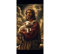 Large Diamond Art Kits for Adults Man 80x160cm/32x64in Full Drill Round Rhinestone Big Diamond Painting Kit Sheep, Gem Art Cross Stitch Embroidery Canvas for Crafts Home Wall Decor Gifts Women f0j-96