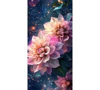 Large Diamond Art Kits for Adults Starry Sky 80x160cm/32x64in Full Drill Round Rhinestone Big Diamond Painting Kit Rose, Gem Art Cross Stitch Embroidery Canvas for Crafts Home Wall Decor Gifts f0j-212