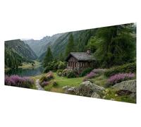 Large Diamond Art Landscape, 5D Diamond Painting Kits for Adults Nature, DIY Full Drill Paint by Numbers Gems Crystal Art Kits for Adults, for Home Christmas Wall Decor Painting, 300x100cm B-49