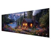 Large Diamond Art Landscape, 5D Diamond Painting Kits for Adults Nature, DIY Full Drill Paint by Numbers Gems Crystal Art Kits for Adults, for Home Christmas Wall Decor Painting, 50x150cm B-19