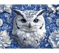 Large Diamond Art Owl Diamond Painting, Dimond Painting Flower Mosaic Kits for Adults 5D DIY Full Drill Gem Art Cross Stitch Crafts Embroidery Kit for Room Wall Decor, Gifts 52x40 Inch -lsy25010AO