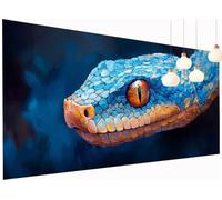 Large Diamond Art Painting Animal Diamond Painting Kits for Adults Snake 5D Square Full Drill Crystal Art and Crafts for Adults Kids, Wall Gem Arts Kits With Accessories for Home Decor 40x80 cm S2-241