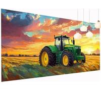 Large Diamond Art Painting Farm Diamond Painting Kits for Adults Tractor 5D Round Full Drill Crystal Art and Crafts for Adults Kids, Wall Gem Arts Kits With Accessories for Home Decor 40x90 cm S2-250