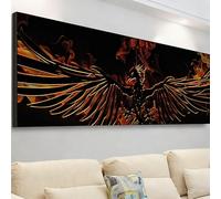 Large Diamond Art Phoenix Diamond Painting Kits for Adults, 5D Dimond Art Flame Gem Arts and Crafts for Kids, DIY Crystal Rhinestone Cross Stitch Embroidery Kit, Room Decor, Gifts 180x60cm 7X-919