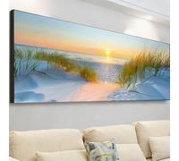 Large Diamond Art Snow Scene Diamond Painting Kits for Adults, 5D Dimond Art Sunrise Gem Arts and Crafts for Kids, DIY Crystal Rhinestone Cross Stitch Embroidery Kit, Room Decor, Gifts 240x80cm 7X-991