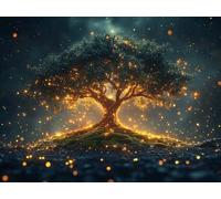 Large Diamond Art Tree Diamond Painting, Dimond Painting Dream Mosaic Kits for Adults 5D DIY Full Drill Gem Art Cross Stitch Crafts Embroidery Kit for Room Wall Decor, Gifts 12x8 Inch -lsy25010SO