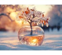 Large Diamond Art Tree Diamond Painting, Dimond Painting Winter Mosaic Kits for Adults 5D DIY Full Drill Gem Art Cross Stitch Crafts Embroidery Kit for Room Wall Decor, Gifts 52x40inch -lsy25010C0