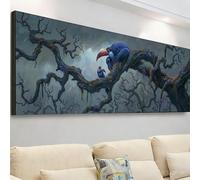 Large Diamond Art Tree Diamond Painting Kits for Adults, 5D Dimond Art Parrot Gem Arts and Crafts for Kids Beginner, DIY Crystal Rhinestone Cross Stitch Embroidery Kit, Room Decor 270x90cm 7X-631