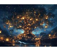 Large Diamond Art Tree Of Life Diamond Painting, Dimond Painting Starry Sky Mosaic Kits for Adults 5D DIY Full Drill Gem Art Cross Stitch Crafts Embroidery Kit for Room Decor 28x20inch -lsy25010K4