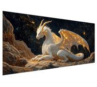 Large Diamond Painting 130x50cm, Dragon Diamond Art Painting Kits for Adults, DIY Round Full Drill Cross Stitch Crystal Creations Gem Art Dimond Paintings Kits Cool for Adults, Room Bedroom Decor G-12