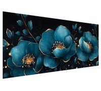 Large Diamond Painting 130x50cm, Flower Diamond Art Painting Kits for Adults, DIY Round Full Drill Cross Stitch Crystal Creations Gem Art Dimond Paintings Kits Simplicity for Adults, Room Decor G-36