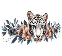 Large Diamond Painting 150x60cm, Flower Diamond Art Painting Kits for Adults, DIY Round Full Drill Cross Stitch Crystal Creations Gem Art Dimond Paintings Kits Tiger for Adults, Bedroom Decor G-22