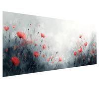 Large Diamond Painting 150x60cm, Simplicity Diamond Art Painting Kits for Adults, DIY Round Full Drill Cross Stitch Crystal Creations Gem Art Dimond Paintings Kits Flower for Adults, Room Decor E-40