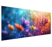 Large Diamond Painting 200x80cm, Colorful Diamond Art Painting Kits for Adults, DIY Round Full Drill Cross Stitch Crystal Creations Gem Art Dimond Paintings Kits Flower for Adults, Bedroom Decor I-40