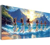 Large Diamond Painting 80x160cm,5D Girl Diamond Art Kits Adults, Full Drill Dimond Painting Dance Craft Kits for Kids Age 10, DIY Mosaic Crystal Creations Sequin Art for Home Decoration Gifts C2-534