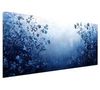 Large Diamond Painting 80x30cm, Blue Diamond Art Painting Kits for Adults, DIY Round Full Drill Cross Stitch Crystal Creations Gem Art Dimond Paintings Kits Plant for Adults, Room Bedroom Decor F-3