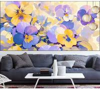 Large Diamond Painting Flower 36x7534in,Plant Diamond Art Kits Adults,DIY Crystal Art Paint by Numbers Beginner Embroidery Gem Painting Mosaic Craft Canvas kit for Adults,Home Decor Gift Women LT-144