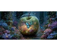 Large Diamond Painting Flowers, Abstract Diamond Art Adults with Full Accessories, DIY Crystal Art and Craft Fits for Adults, Gem Cross Stitch Kits, Gifts for Teenage Girls 140x70 cm -ZC2512C86