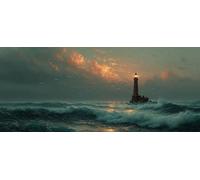 Large Diamond Painting Kits, DIY Lighthouse Sea Diamond Art Kits for Adults Beginner, 5D Gem Art Painting Kit with Round Diamonds Cross Stitch Pictures Crafts for Wall Decor Gifts 100x200cm Model-154