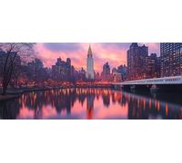 Large Diamond Painting Kits, DIY Modern Architecture Diamond Art Kits for Adults Beginner, 5D Gem Art Painting Kit with Round Diamonds Cross Stitch Pictures for Wall Decor Gifts 80x160cm Model-15