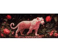 Large Diamond Painting Kits, DIY Tiger Animal Diamond Art Kits for Adults Beginner, 5D Gem Art Painting Kit with Round Diamonds Cross Stitch Pictures Crafts for Wall Decor Gifts 50x100cm Model-54