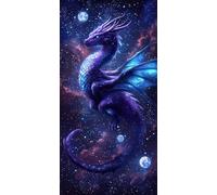Large Diamond Painting Kits for Adults, 5D DIY Planet Dinosaurs Diamond Art Kits Adults, Round Full Drill Gem Art Crafts, DIY Painting by Numbers for Home Wall Decor, Gifts for Women 16x32 in p-787