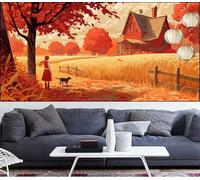 Large Diamond Painting Landscape 28x101in,Autumn Diamond Art Kits Adults,DIY Crystal Art Paint by Numbers Beginner Embroidery Gem Painting Mosaic Craft Canvas kit for Adults,Decor Gift Women LT-22