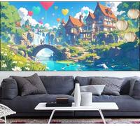 Large Diamond Painting Landscape 28x291in,Love Diamond Art kits Adults,DIY Crystal Art Paint by Numbers Beginner Embroidery Gem Painting Mosaic Craft Canvas kit for Adults,Home Decor Gift Women LT-212