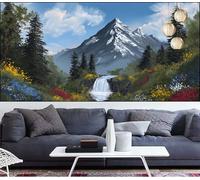 Large Diamond Painting Mountain 36x98in,Landscape Diamond Art kits Adults,DIY Crystal Art Paint by Numbers Beginner Embroidery Gem Painting Mosaic Craft Canvas kits for Adults,Decor Gift Women VQ-1060