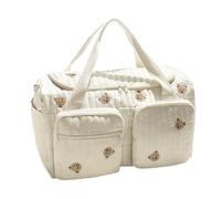 Large Diaper Bag - 45cm Cartoon Bear Nappy Pouch, Spacious Organizer, Multi-Compartment Storage Bag | Practical Travel Camping Home Shopping Commuting Work Hospital Bags For Parents Care