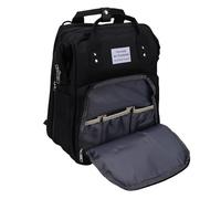 Large Diaper Bag with Convenient Side Pockets and Smooth Zippers for Parents on the Go Canvas and Aluminum Foil Material (Black)
