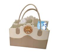 Large Diaper Organizer - Versatile Tote Carrier, Compact Baby Prominent Bag | Lightweight Fashionable Design, Strong Handle Support Convenient Pocket Layout, Perfect New-Born Accessory for