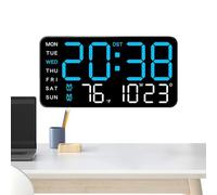 Large Digital Clock - Premium 40cm Temporal Module, Mobility Enhanced Chrono Hardware, High-Fidelity Luminance Feature, Multifunctional Led Display for Gym | Visibility Retention Feature