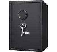 Large Digital Keypad Safe for Peace of Mind, Electronic Lock with Two PIN Codes, Sturdy Steel Construction, 45 Cubic Feet, Black