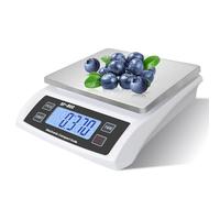 Large Digital kitchen scale 30kg/66lb Electronic Food Weighing Scales For Meal Prep Baking Cooking Meat Stainless Bread Scale With LCD Display Tare Function Accurate Counting Scale
