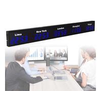 Large Digital LED World Clock with Multiple Time Zones Display, Ideal for Hotels, Airports, and Multinational Enterprises
